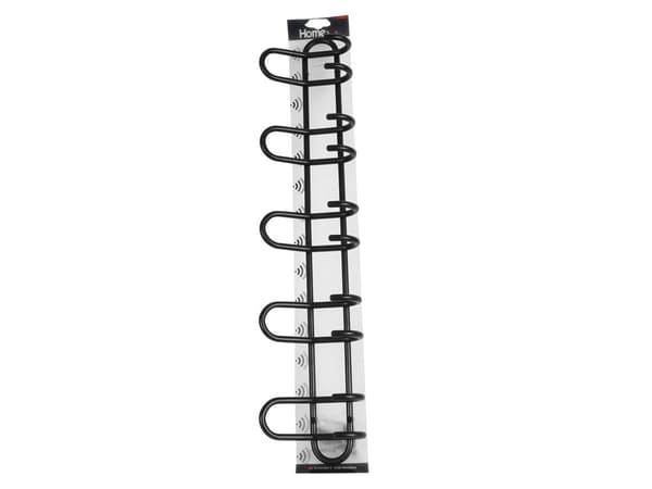 Home&gt;it® klädhängare med 5 krokar Ø10 mm x 67×6,5 x 13 cm svart