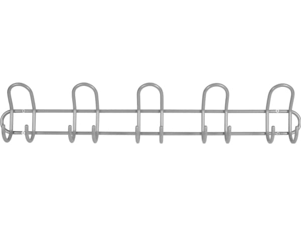 Home>it® knagerække med 5 knage Ø8 mm x 68,5×6,5 x 13 cm satin