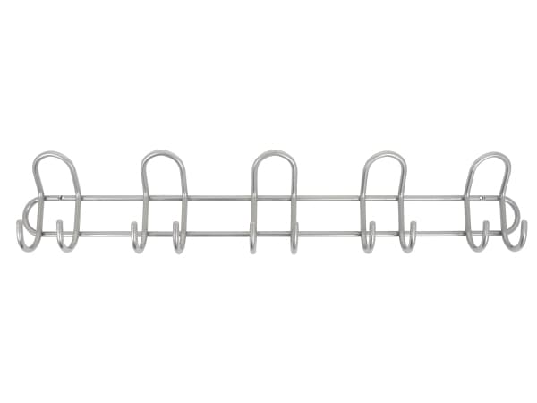 Home>it® knagerække med 5 knage Ø8 mm x 68,5×6,5 x 13 cm satin