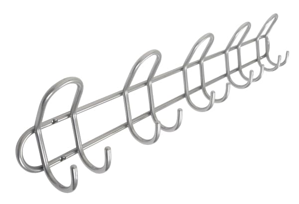 Home>it® knagerække med 5 knage Ø8 mm x 68,5×6,5 x 13 cm satin
