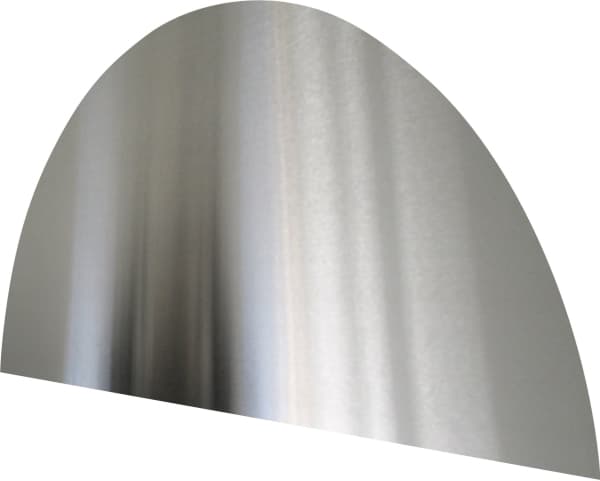 Home&gt;it® kaareva roiskelevy 80 x 40 cm harjattua ruostumatonta terästä