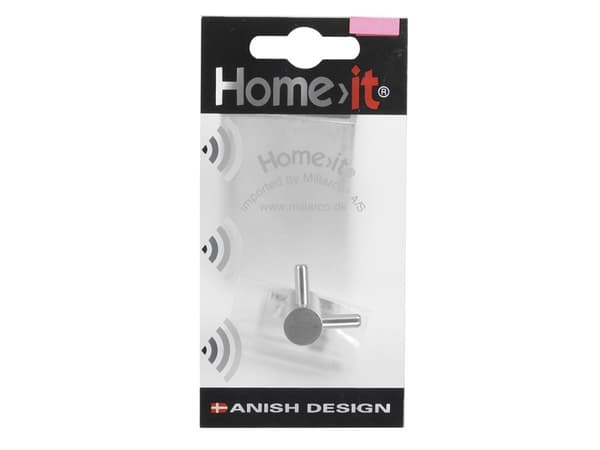 Home>it® knag "Y" med 2 kroge 1,4 x 3,5 cm rustfrit stål