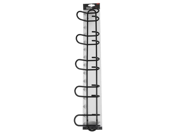 Home>it® knagerække med 5 knage Ø8 mm x 68,5×6,5 x 13 cm sort