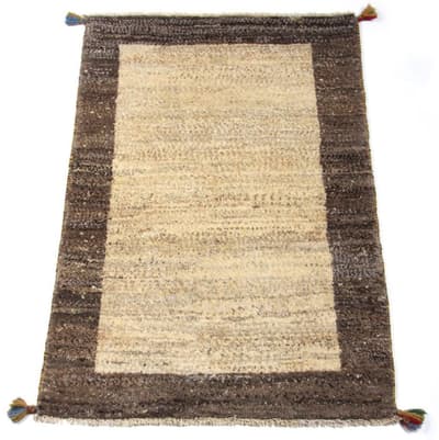 Käsin solmittu persialainen matto Gabbeh Shiraz Villavoide / harmaa 78x122cm