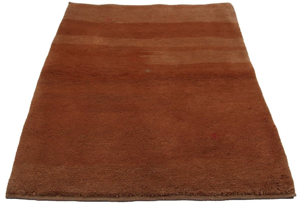 Käsin solmittu persialainen matto Gabbeh Shiraz Villa Oranssi 105x140cm