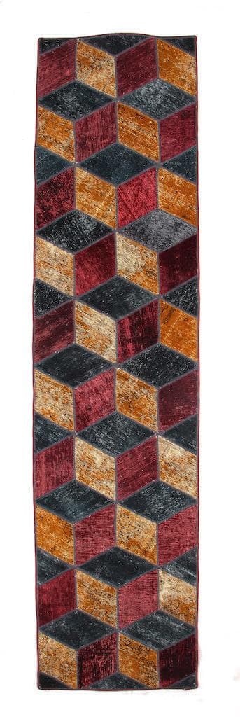Käsin solmittu persialainen korjaustyynymatto villa / lanka 71x302cm