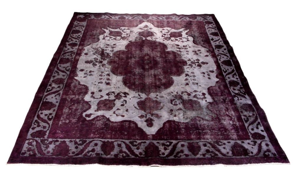 Håndknyttet Persisk VintageTæppe Tabriz Uld 300x396