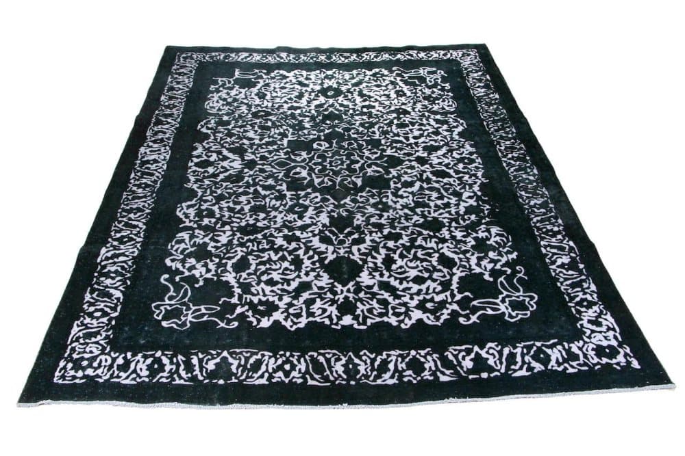 Käsin solmittu persialainen vintage-matto Tabriz-villa 282x385cm