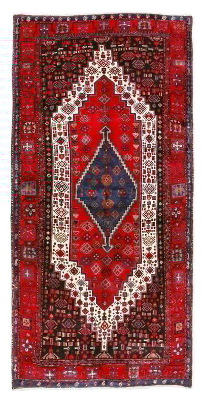 Käsin solmittu persialainen matto Senneh 158x327cm