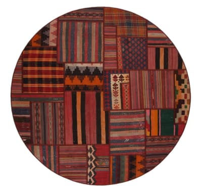 Käsin solmittu persialainen Kelim Patchwork Rug Shiraz / Azerbaijan 200cm