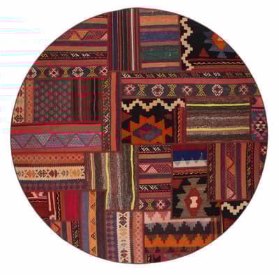 Käsin solmittu persialainen Kelim Patchwork Rug Shiraz / Azerbaijan 200cm