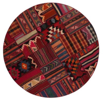 Käsin solmittu persialainen Kelim Patchwork Rug Shiraz / Azerbaijan 200cm