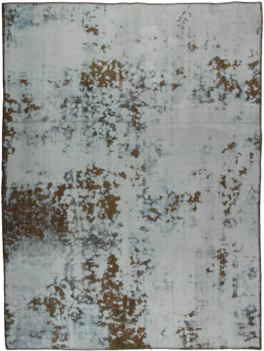 Käsin solmittu persialainen vintage-mattokerma / ruskea 152x202cm