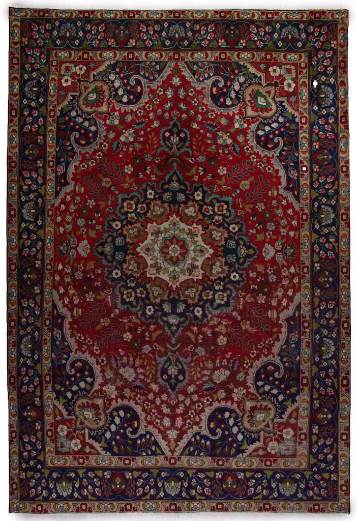 Håndknyttet Persisk Tæppe Tabriz 205x303