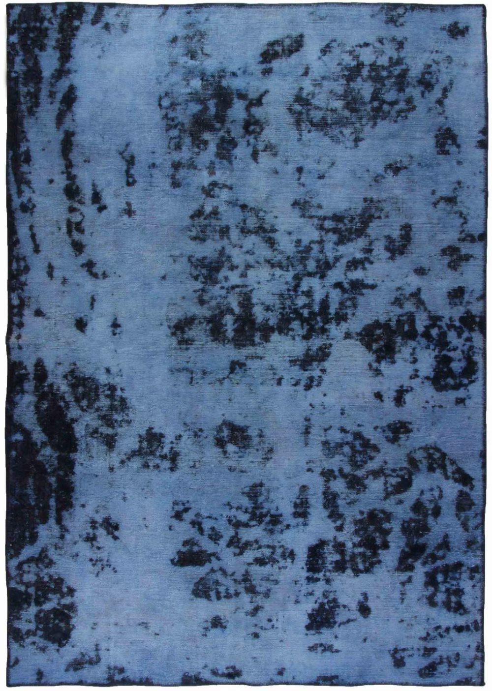 Käsin solmittu persialainen vintage-matto sininen / tummansininen 164x233cm