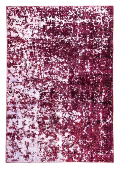 Käsin solmittu persialainen vintage-matto tummanpunainen 128x182cm
