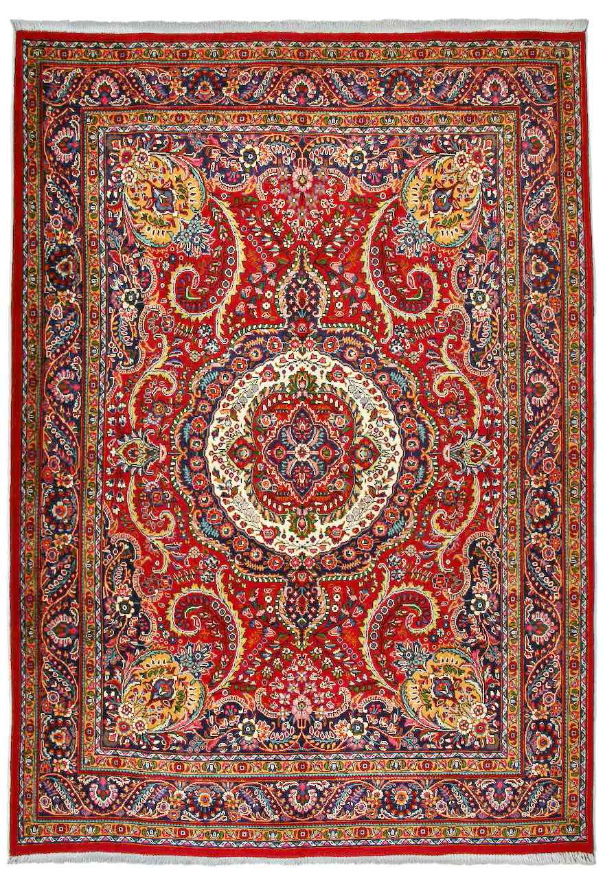 Käsin solmittu persialainen Patina-matto Tabriz 250x345cm
