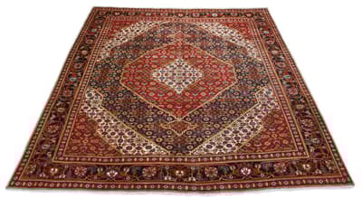 Käsin solmittu persialainen Patina-matto Tabriz 290x345cm