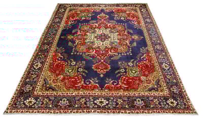 Käsin solmittu persialainen Patina-matto Tabriz 290x390cm