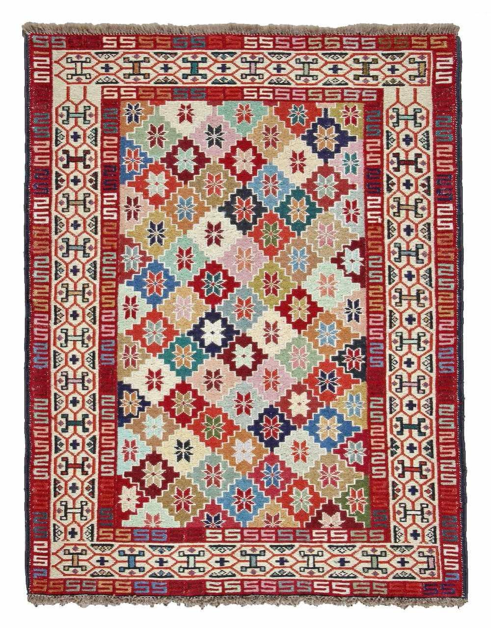 Håndknyttet Persisk Tæppe Varni Ardebil Kelim 110x140