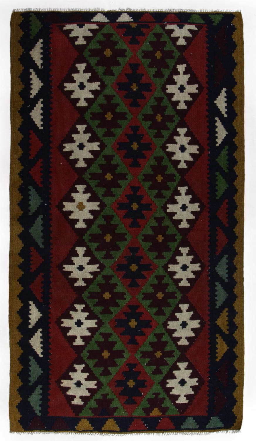 Håndknyttet Persisk Tæppe Beluch-creme / rød 86x174