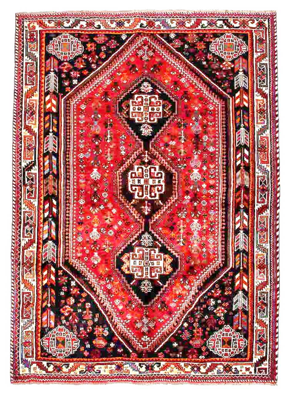 Håndknyttet Persisk Tæppe Shiraz 179x253