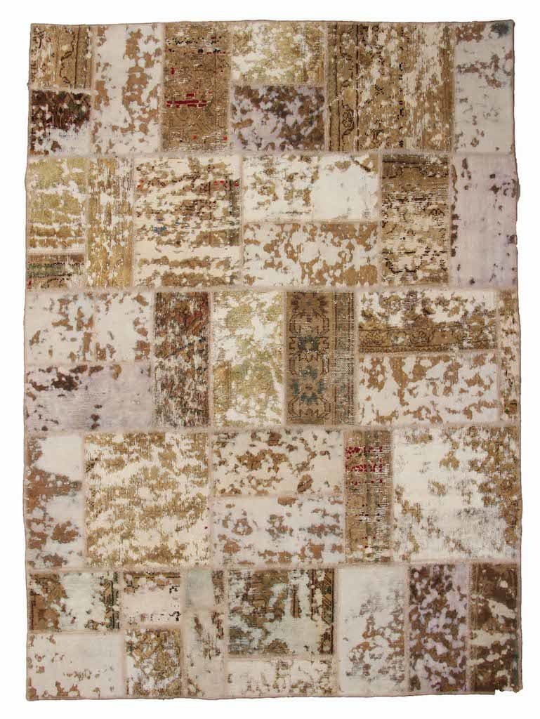 Håndknyttet Persisk lappetæppe Tabriz 170x232