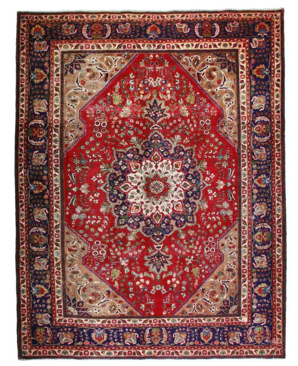 Håndknyttet Original Persisk VintageTæppe Tabriz 250x336