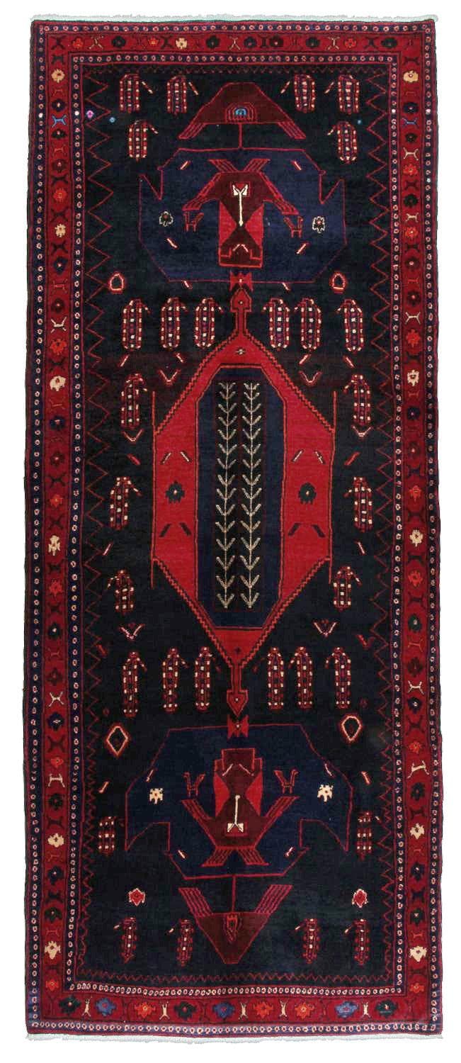 Käsin solmittu persialainen matto Kurdistan 132x279cm