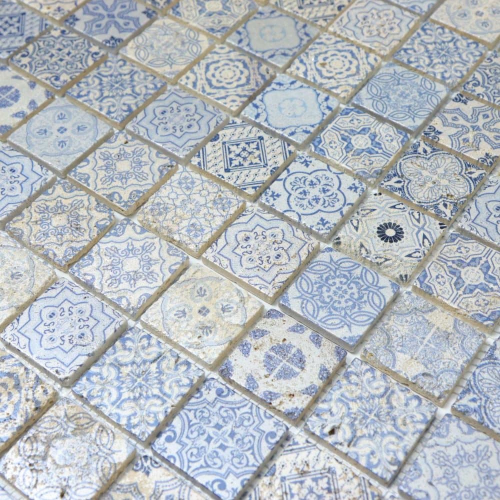 Mosaik D-sign Quilt Blå