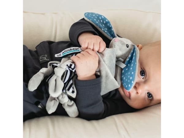 Whisbear Whisbear DouDou filt gosig kanin grå