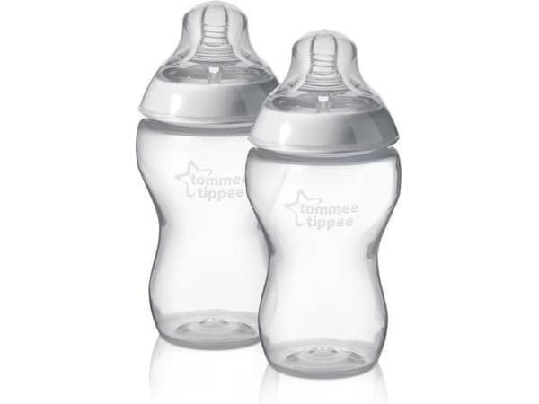 Tommee Tippee Biberons Easi-Vent, Gjennomsiktig, Hvit