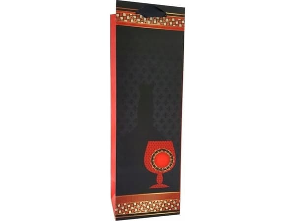 JU-PITER Presentpåse för flaskor 6602D 12x35x10cm p12, pris per 1 st