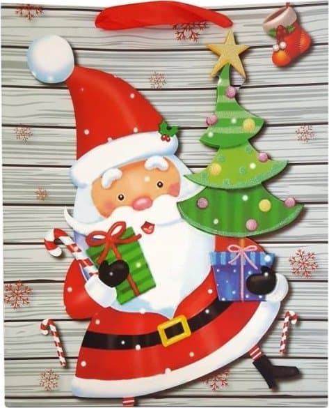 JU-PITER Julklappspåse 4258B 26x32x12cm p12, pris per 1 st