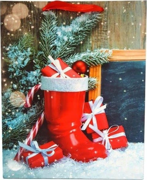 JU-PITER Julklappspåse 7050B 26x32x12cm p12, pris per 1 st