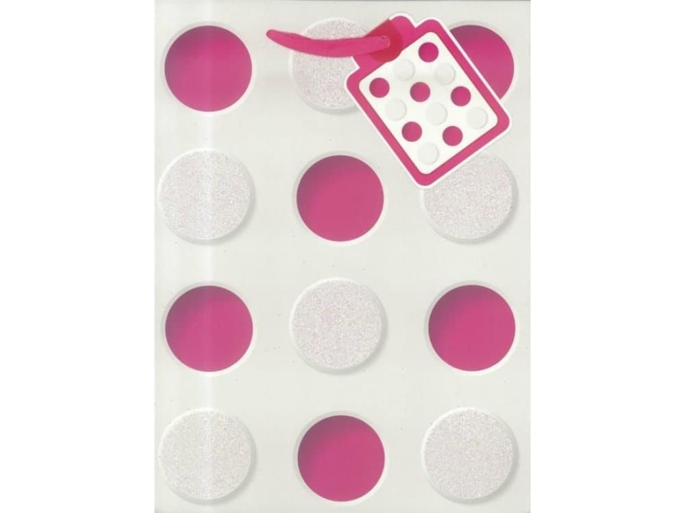 Farmers' Publishing House Gift bag M white and pink