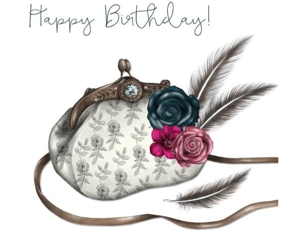 Swarovski card square CL0303 Birthday purse