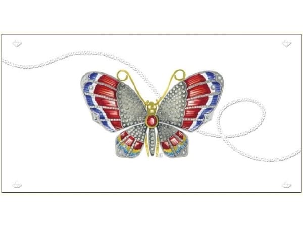 DA VINCI Karnet Motyl DaVinci 12x23 cm + koperta (G06 33A 230)