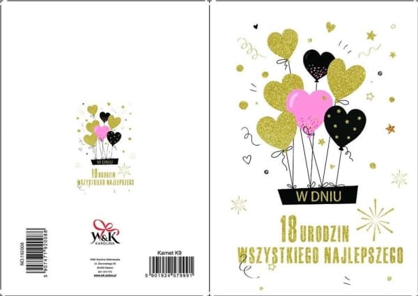 W&amp;K gratulationskort NO:192008