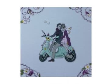 Rossi Karar Swarovski pari skootterilla CL1922 BL