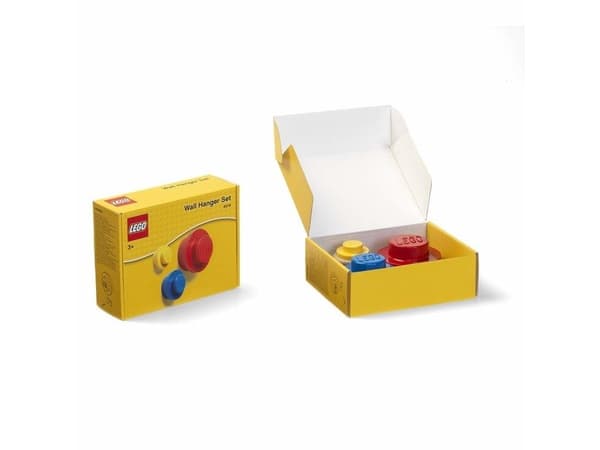 Lego Vegghengere 3 stk rød, blå, gul