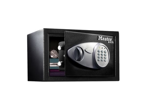 Master Lock Medium No. X055ML - Pengeskap - solid stål - grå, svart
