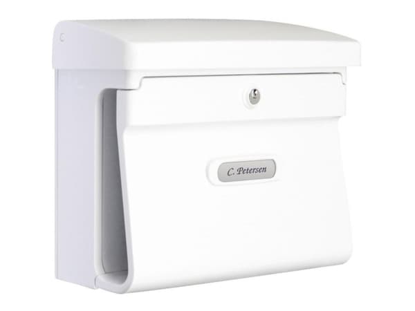 Postbox Burg Wächter BREMEN 885 W Plast Vit Nyckellås