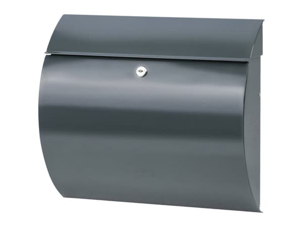 BURG-WÄCHTER Toscana, Veggmontert postkasse, Stål, Antrasitt, Nøkkel, Front, 32,5 cm