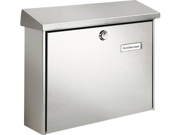 Burg Wächter 8140 AMRUM 3867 NI Postkasse Rustfrit stål Sølv Nøglelås