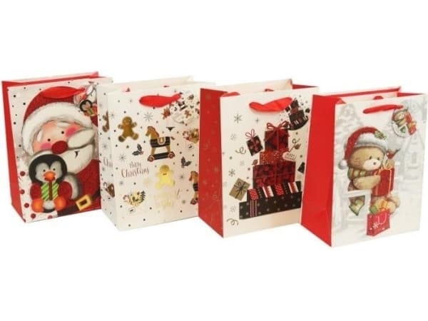 Beniamin Christmas 3D bag, vertical, small mix of patterns