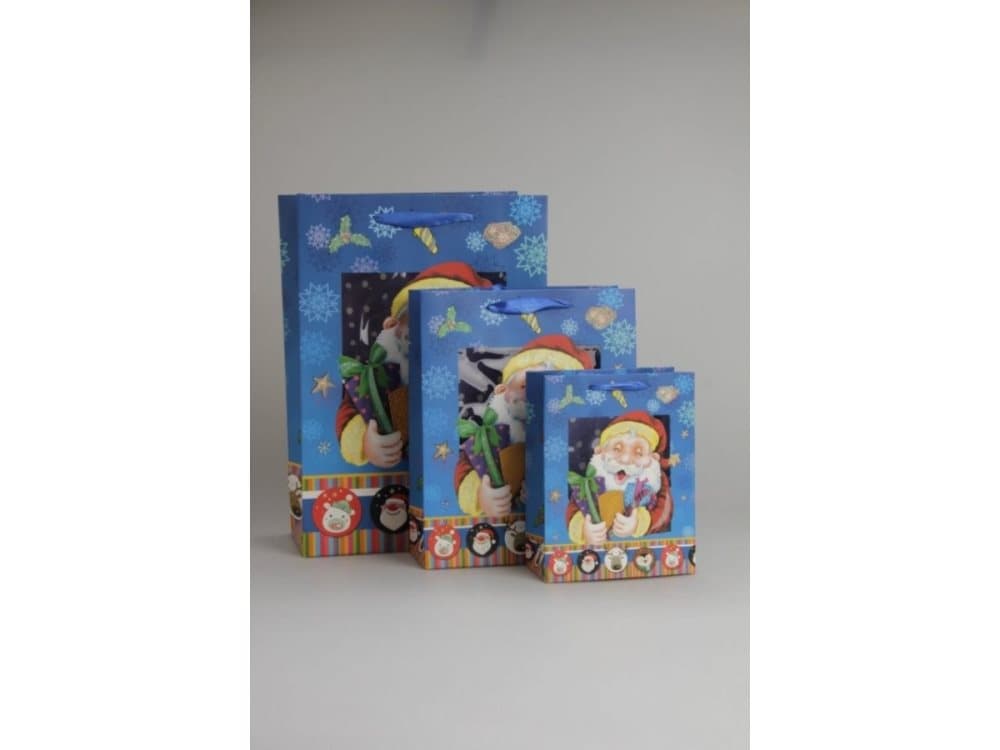 Beniamin LIGHT BAG WITH A WINDOW VERTICAL MIX MIX PATTERN-BENIA