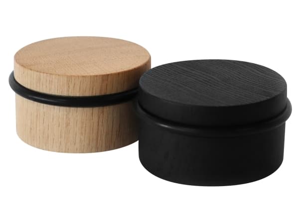 Home>it® rund dørstopper Ø76×45 mm egetræ sort