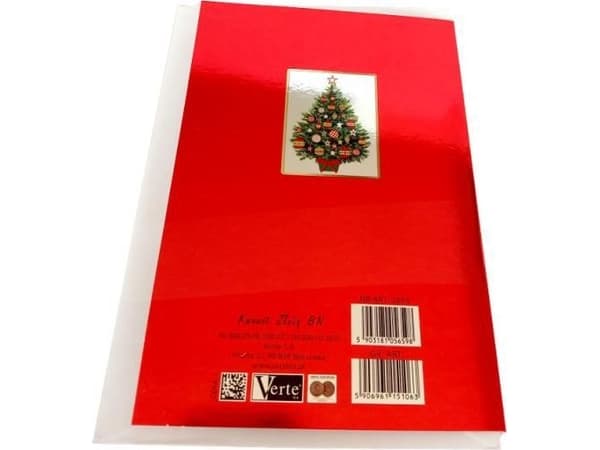 Verte PROMO Golden Christmas pass (Christmas tree, Santa in the background) p5 Verte price for 1 pc