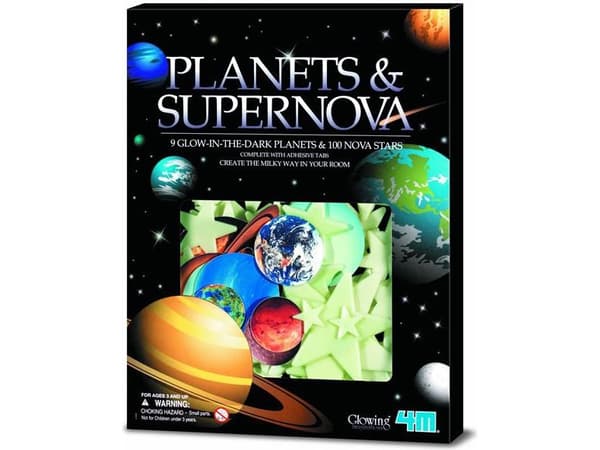 Hehkuvat tähdet ja planeetat 100 kpl - Glowing